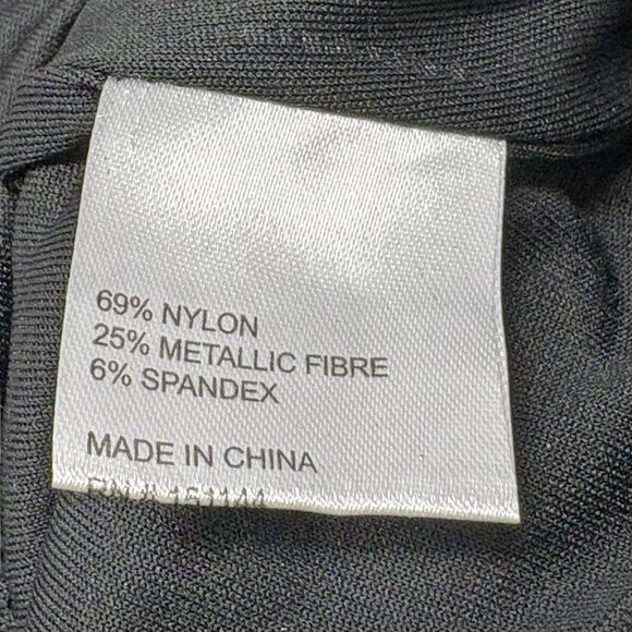 Lea & Viola Dark Metallic Cinched Bodycon Mini Dress - Picture 4 of 9